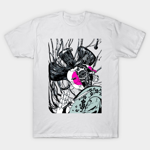 Cyberpunk Geisha T-Shirt by OWLvision33